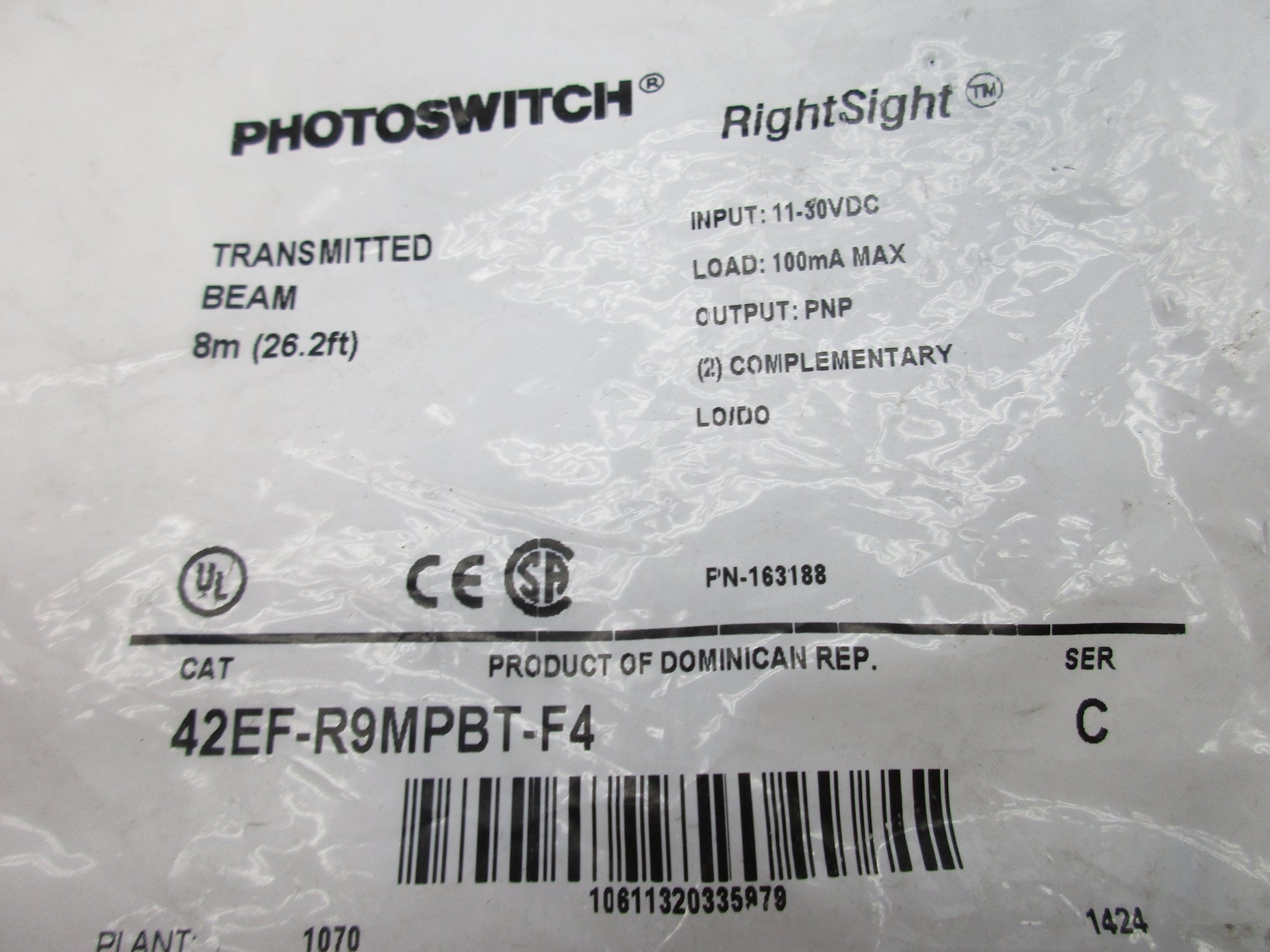 ALLEN BRADLEY 42EF-R9MPBT-F4 SER. C NSMP