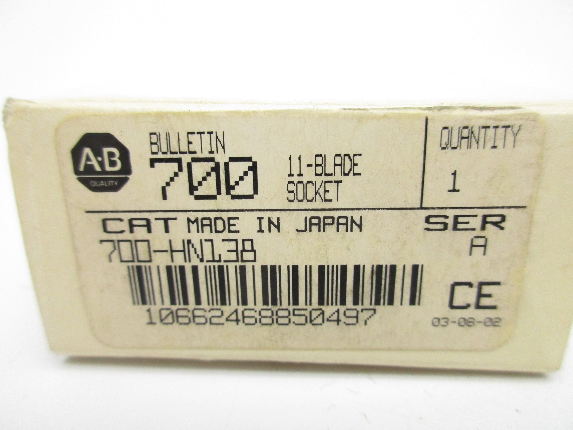 ALLEN BRADLEY 700-HN138 SER. A (WH) NSMP