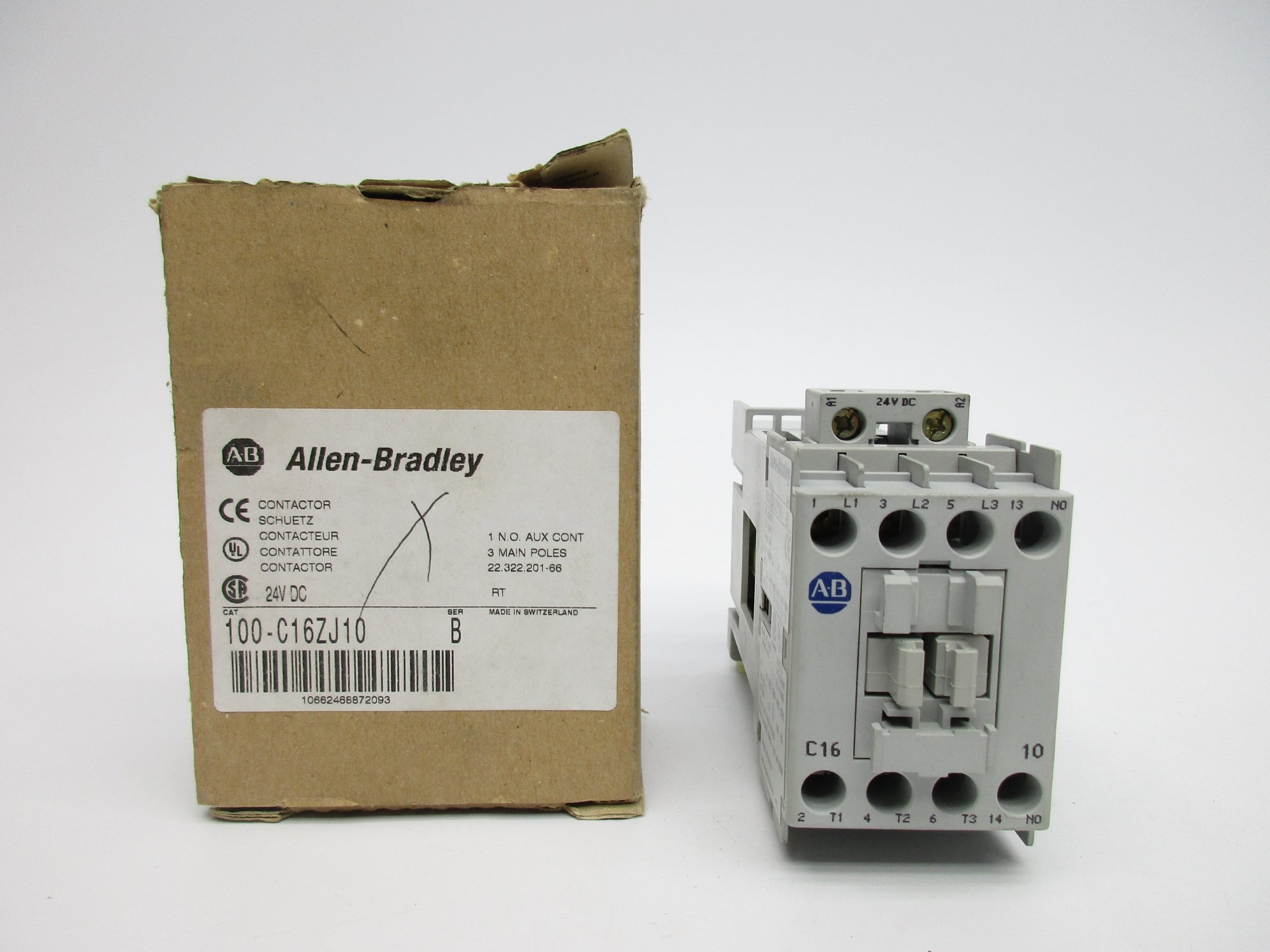 ALLEN BRADLEY 100-C16ZJ10 SER. B (BR/WH) NSMP