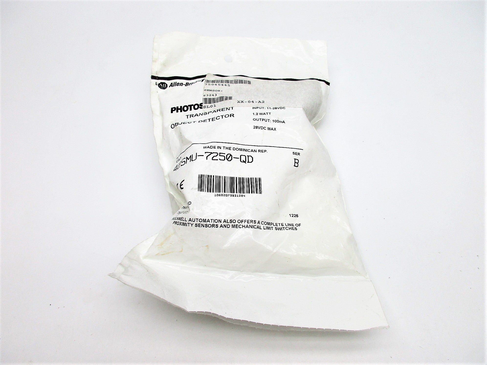 ALLEN BRADLEY 42SMU-7250-QD SER. B NSMP