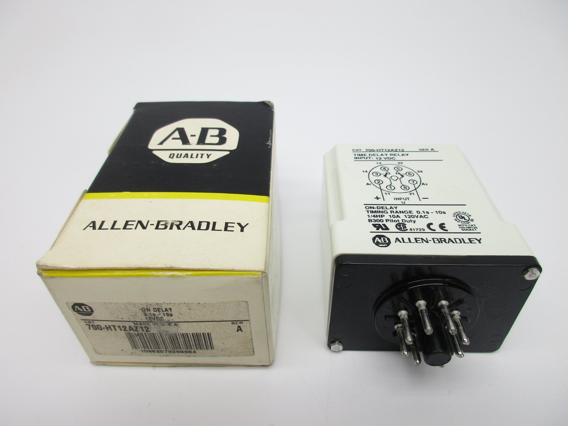 ALLEN BRADLEY 700-HT12AZ12 SER. A (BK/YL) NSMP