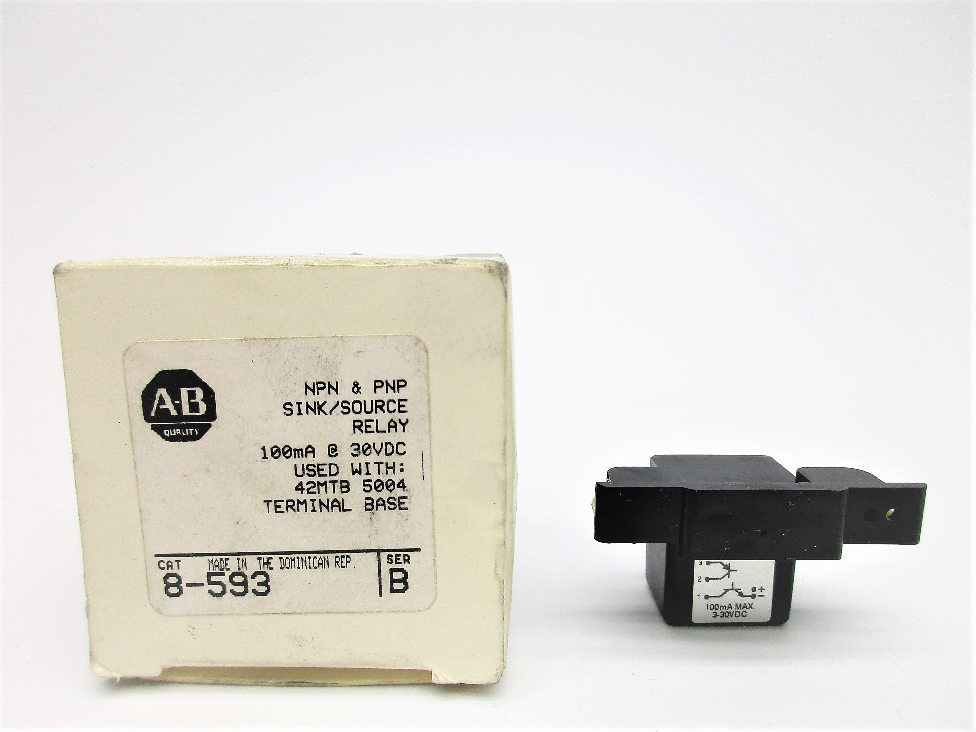 ALLEN BRADLEY 8-593 SER. B 30V (WH) NSMP