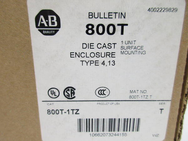 ALLEN BRADLEY 800T-1TZ SER. T (BR/WH) NSMP