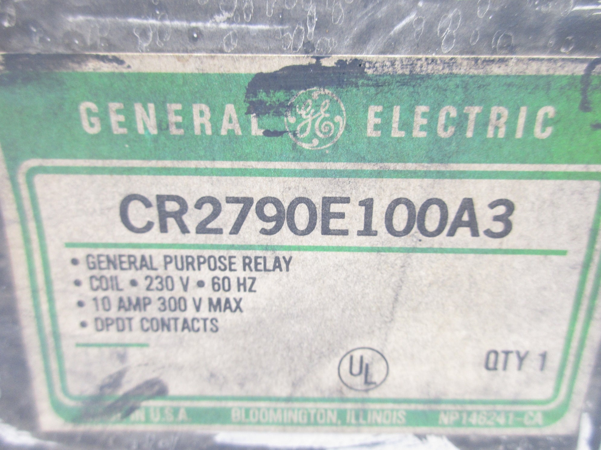 GENERAL ELECTRIC CR2790E100A3 230V 10A NSMP