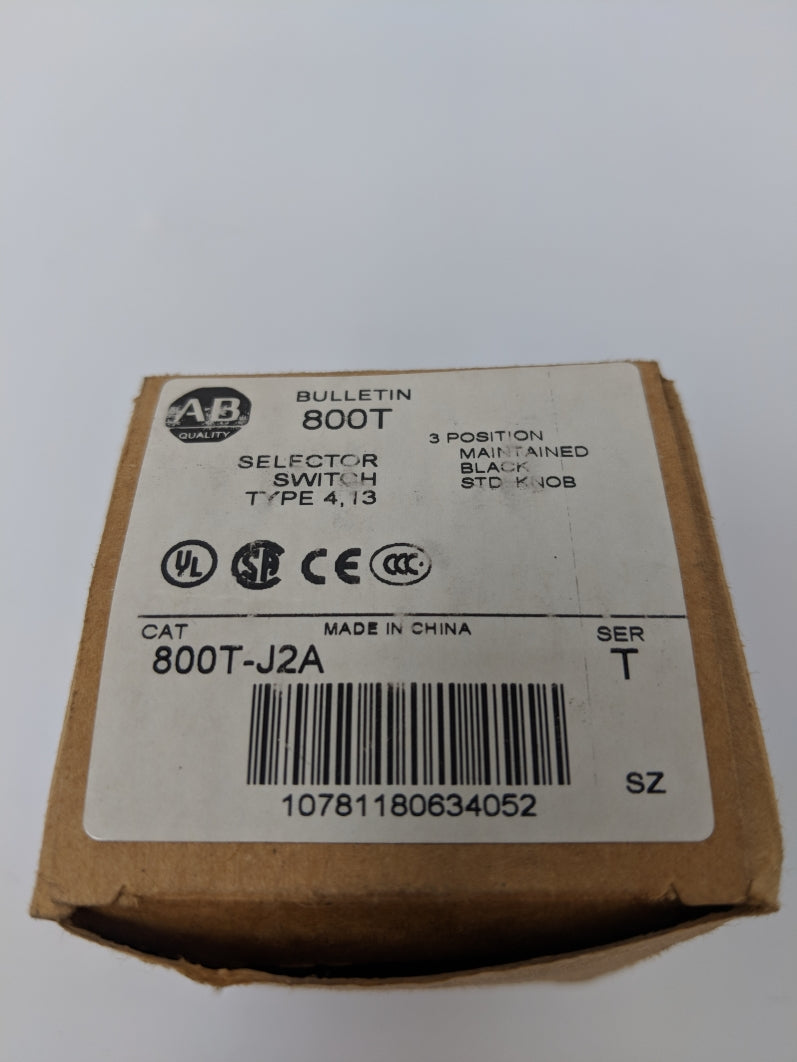 ALLEN BRADLEY 800T-J2A SER. T (BR/WH) (AS PICTURED) NSMP