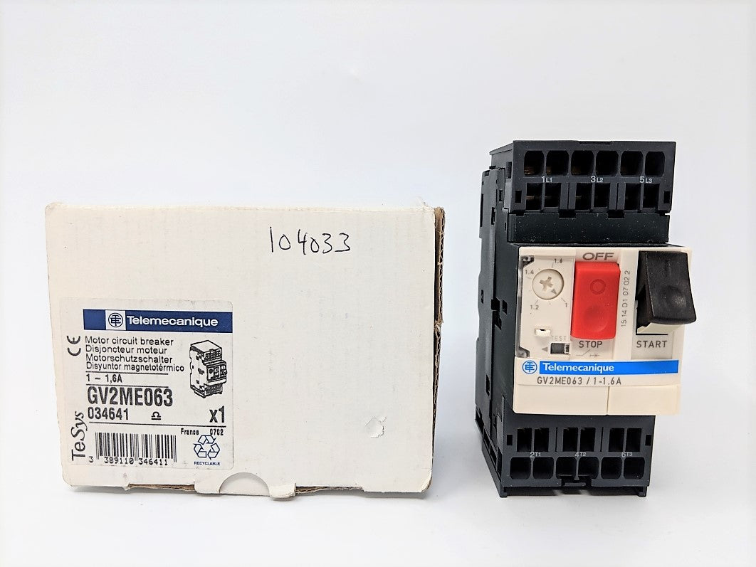 TELEMECANIQUE GV2ME063 1-1.6A  NSMP