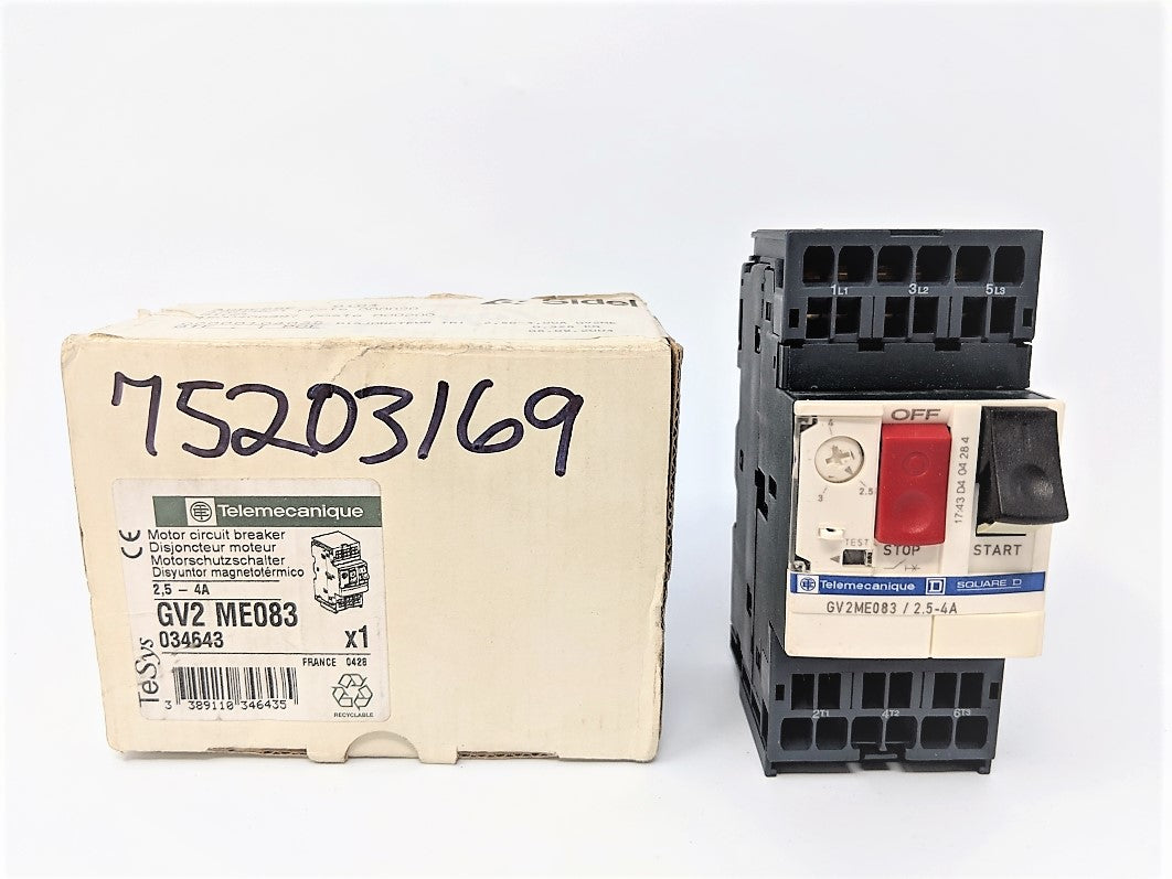 TELEMECANIQUE GV2ME083 2.5-4A 690V NSMP