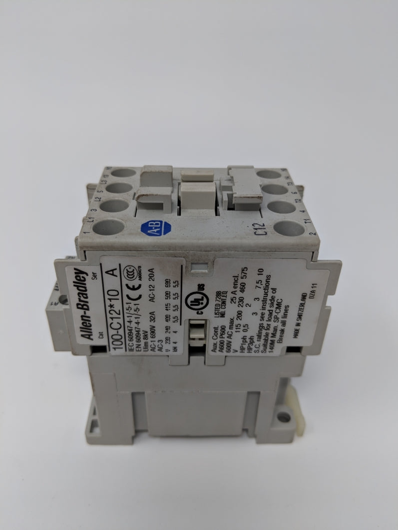 ALLEN BRADLEY 100-C12B10 SER. A 480V UNMP