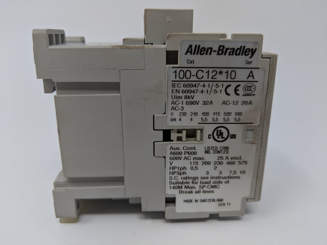 ALLEN BRADLEY 100-C12B10 SER. A 480V UNMP