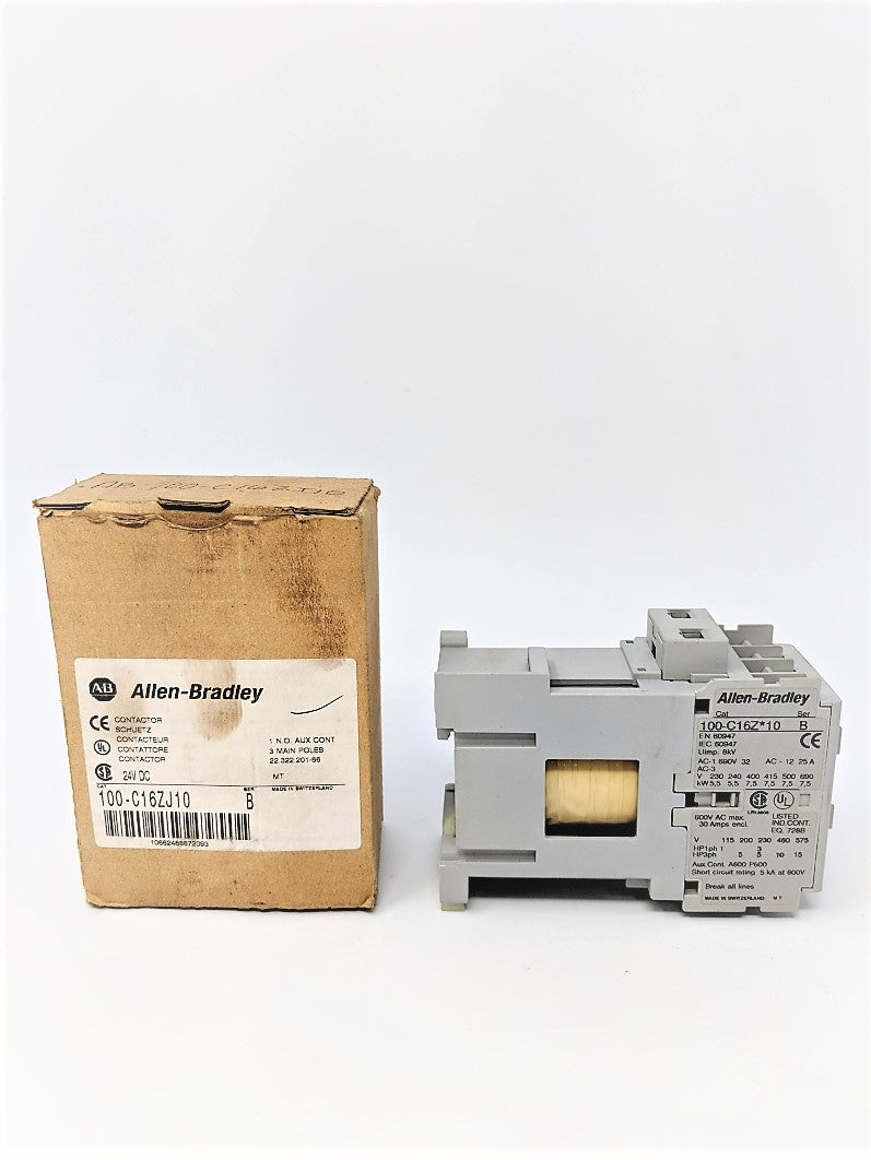ALLEN BRADLEY 100-C16ZJ10 SER. B 24V (BR/WH) NSMP