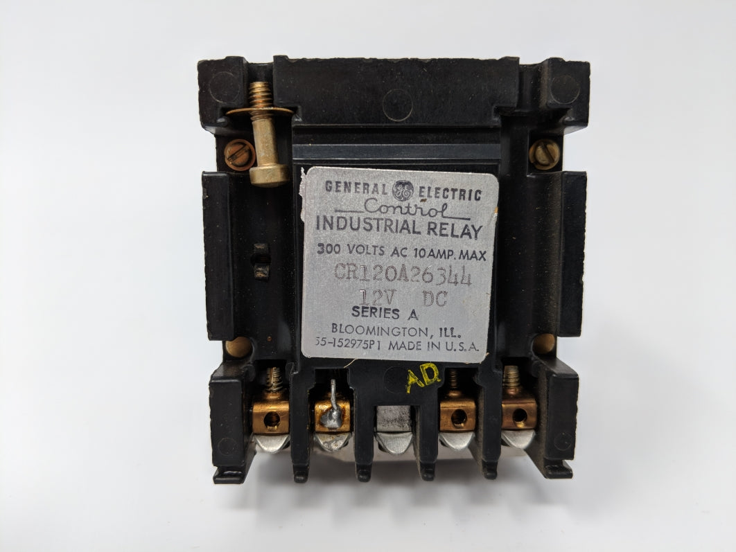 GENERAL ELECTRIC CR120A26344 SER. A 10A 12V (AS PICTURED) UNMP