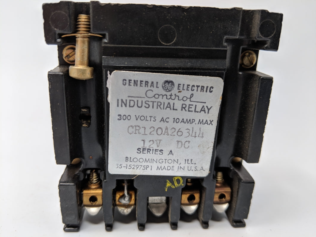 GENERAL ELECTRIC CR120A26344 SER. A 10A 12V (AS PICTURED) UNMP