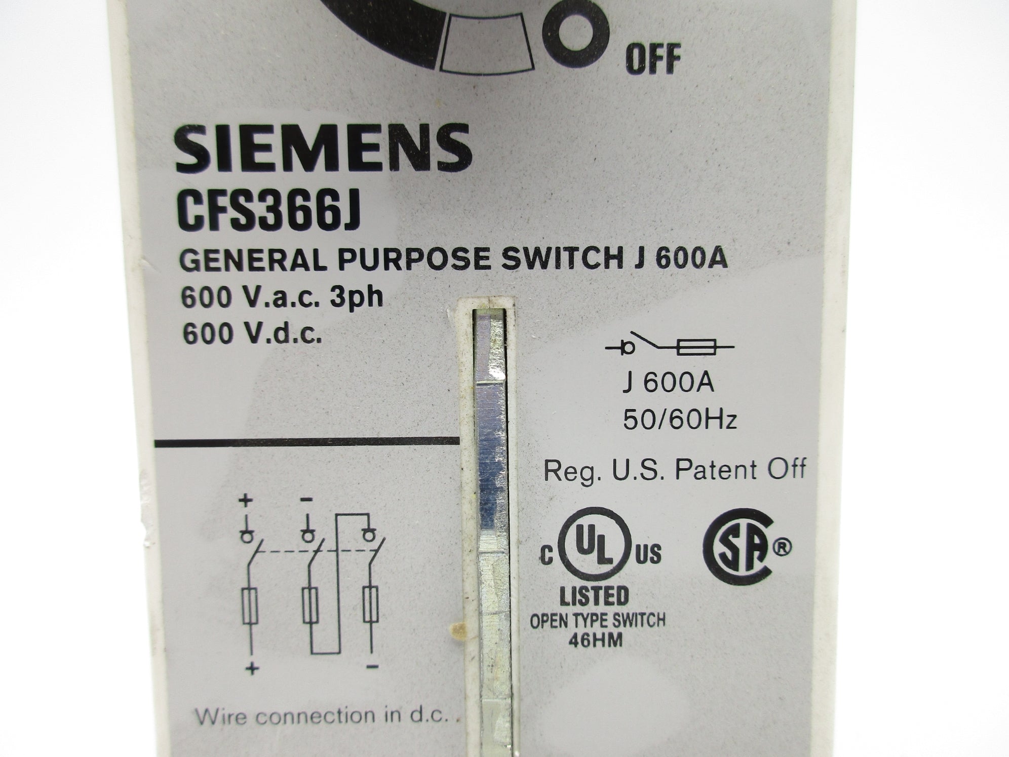 SIEMENS CFS366J (AS PICTURED) UNMP