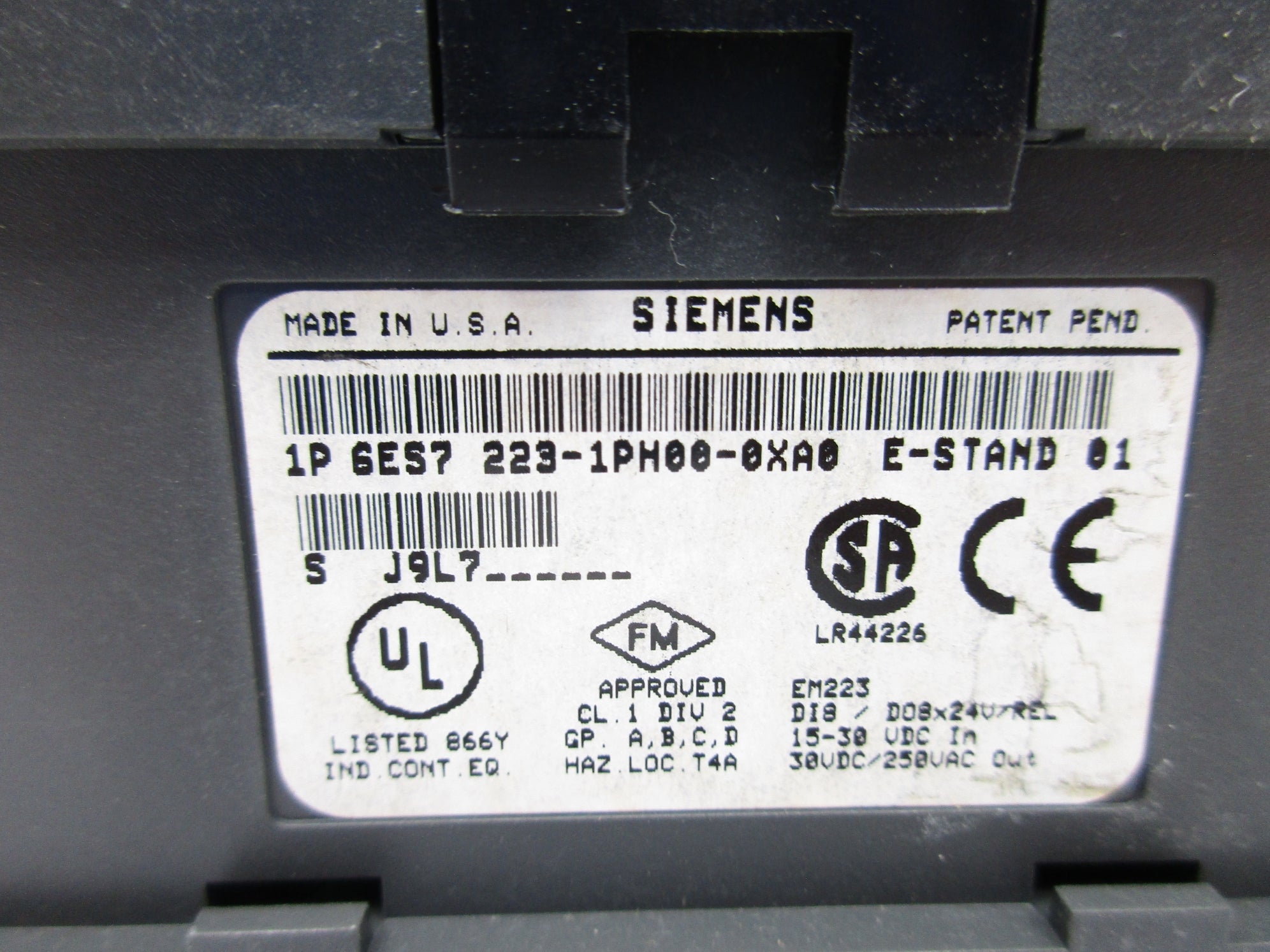 SIEMENS 6ES7223-1PH00-0XA0 UNMP