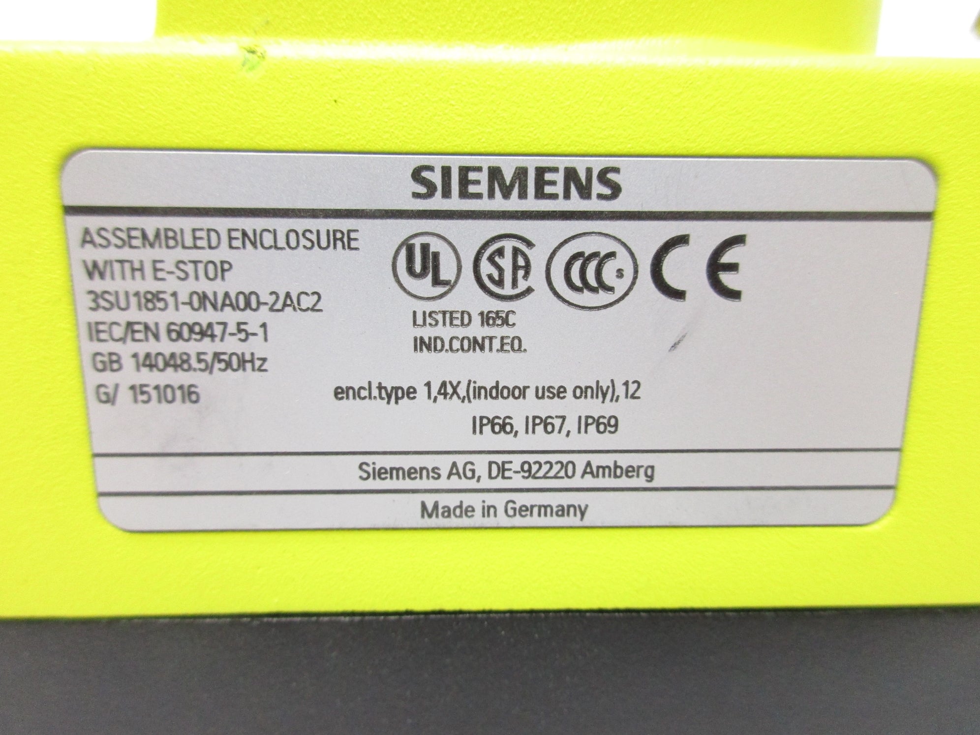 SIEMENS 3SU1851-0NA00-2AC2 (AS PICTURED) UNMP
