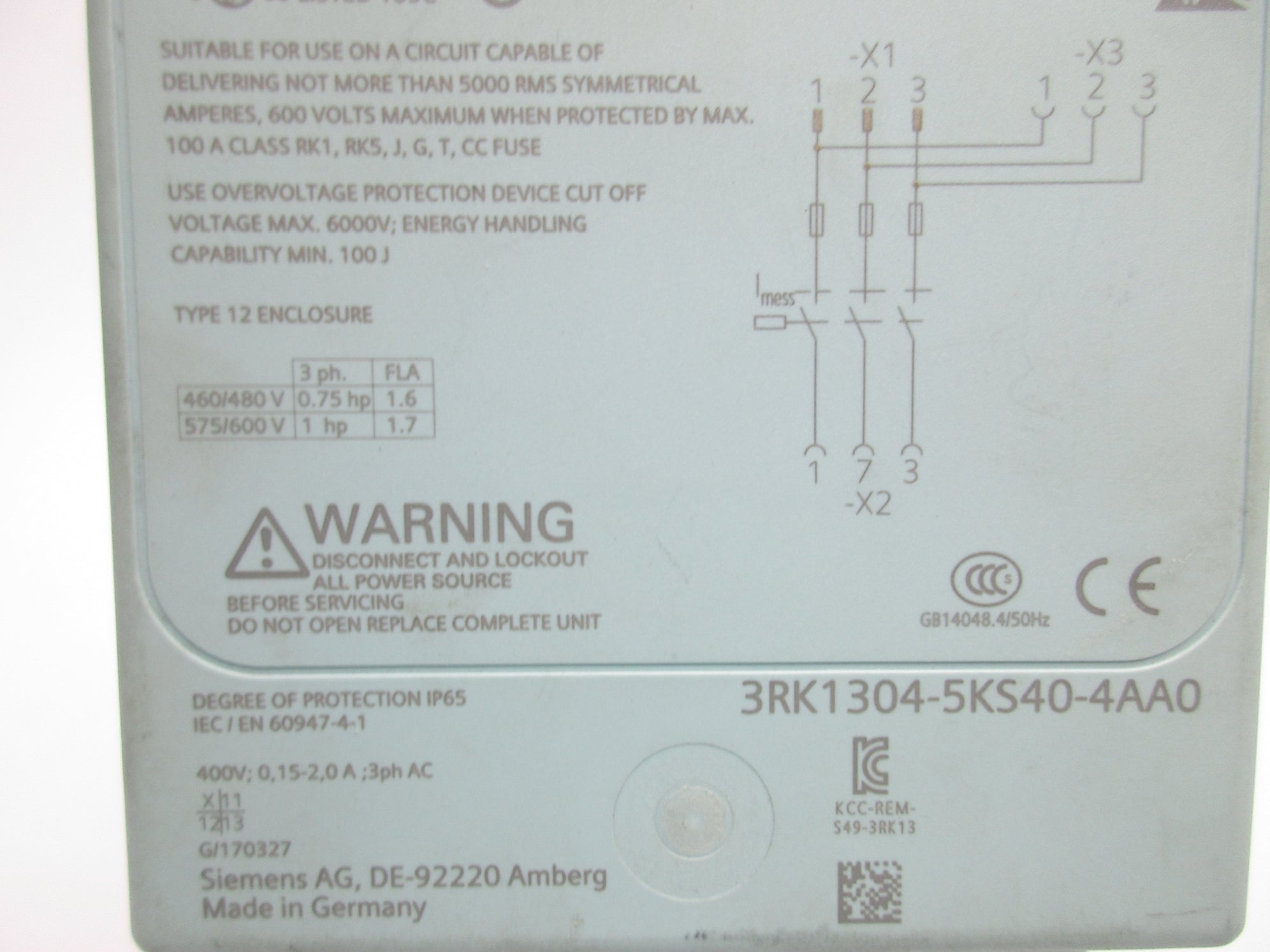 SIEMENS 3RK1304-5KS40-4AA0 UNMP