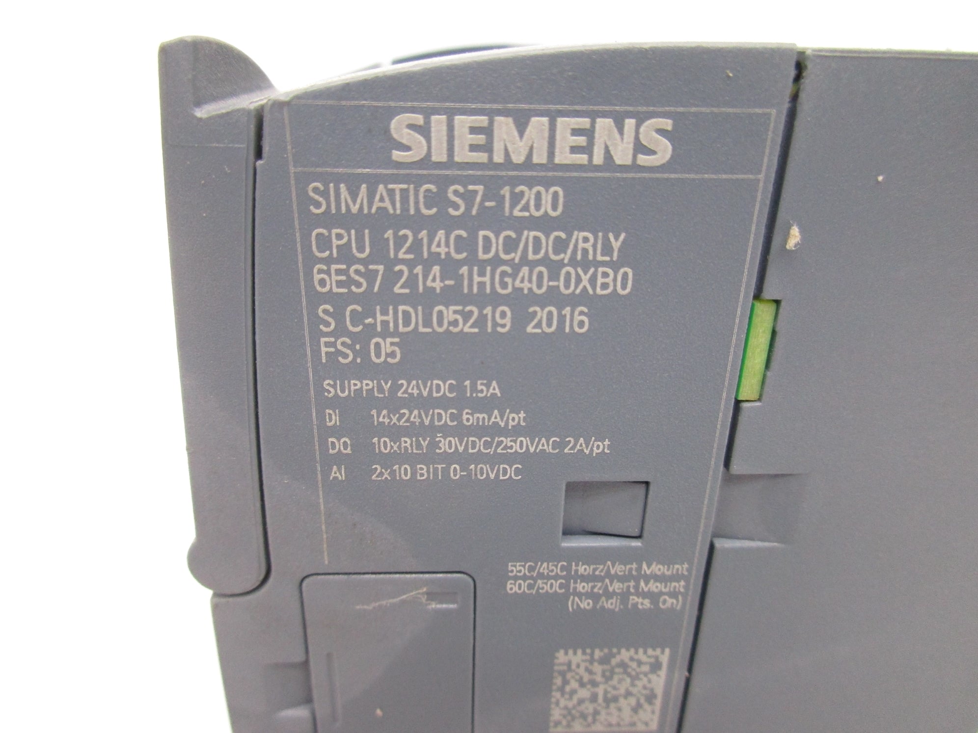 SIEMENS 6ES7214-1HG40-0XB0 1.5A 24VDC UNMP
