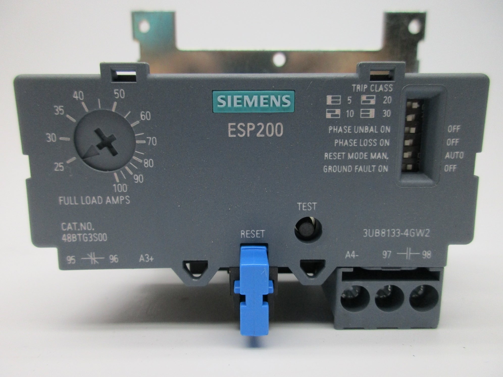 SIEMENS 48BTG3S00 3UB8133-4GW2 25-100A 600VAC UNMP