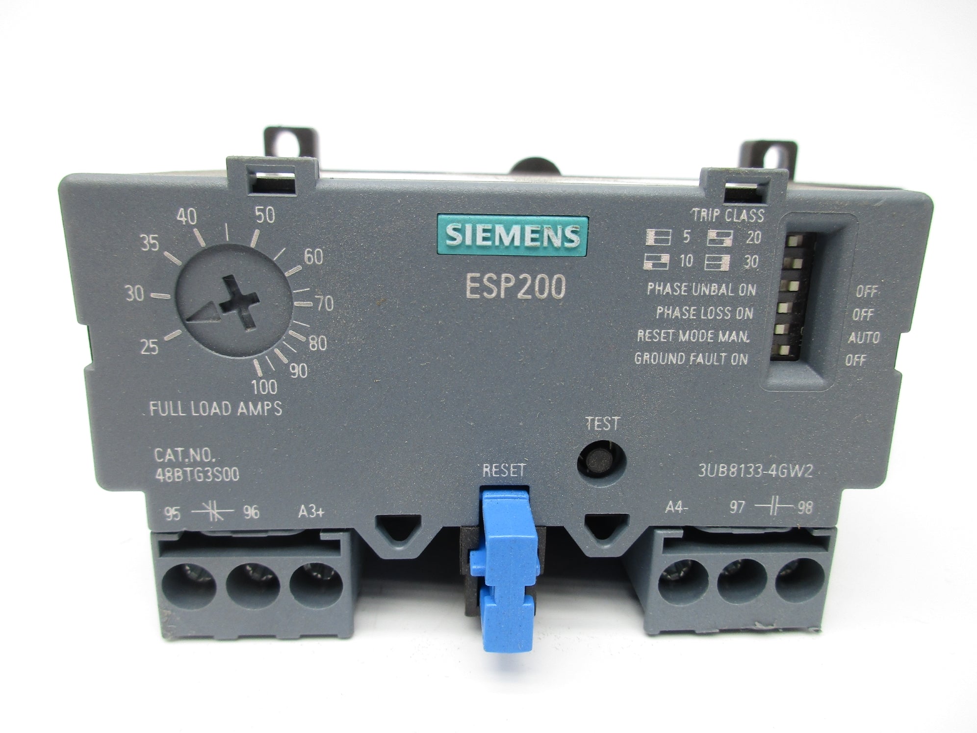 SIEMENS 48BTG3S00 3UB8133-4GW2 25-100A 600VAC UNMP