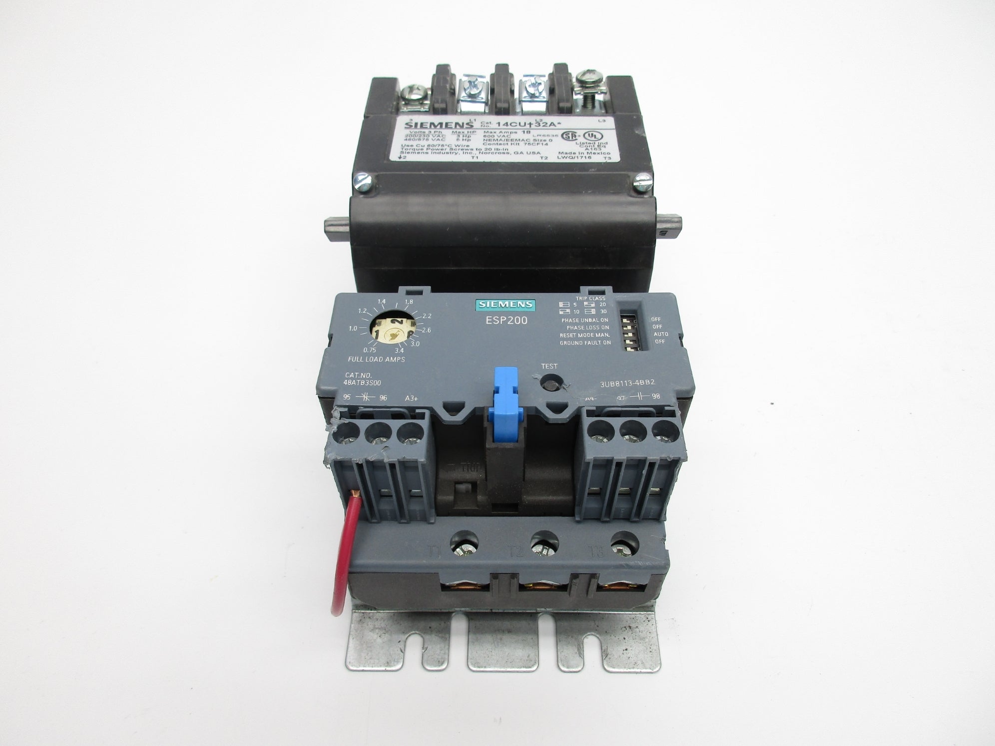 SIEMENS 14CU+32A 3UB8113-4BB2 75D73070F  (AS PICTURED) UNMP