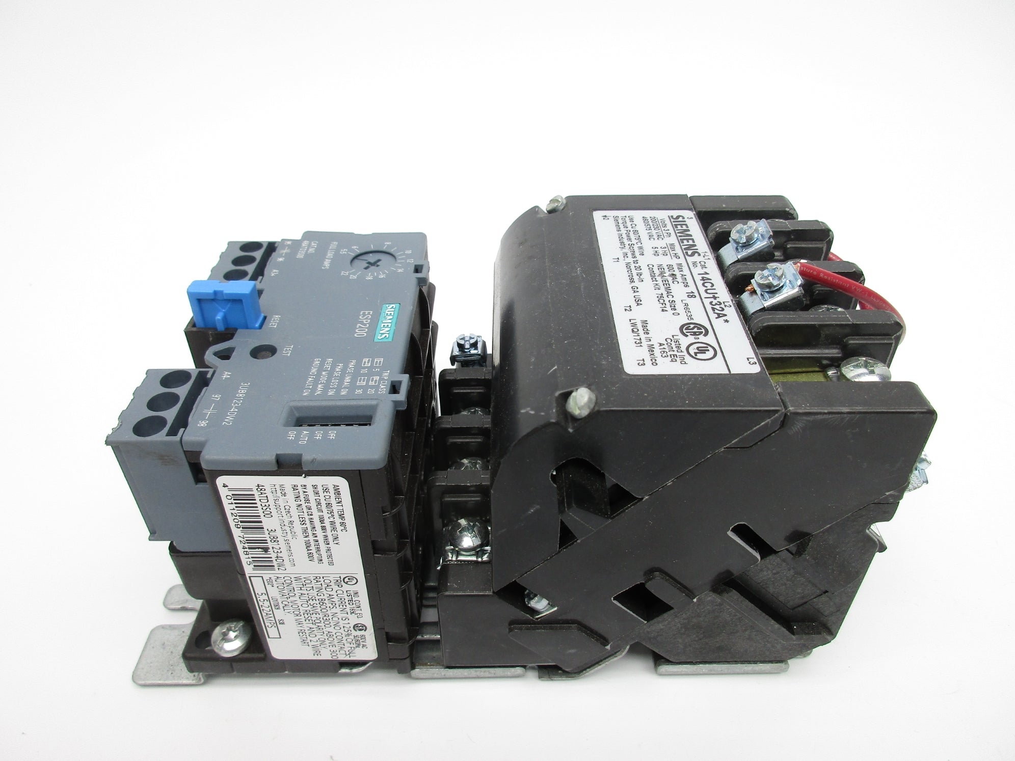 SIEMENS 14CU+32A 3UB8123-4DW2 75D73070A (AS PICTURED) UNMP