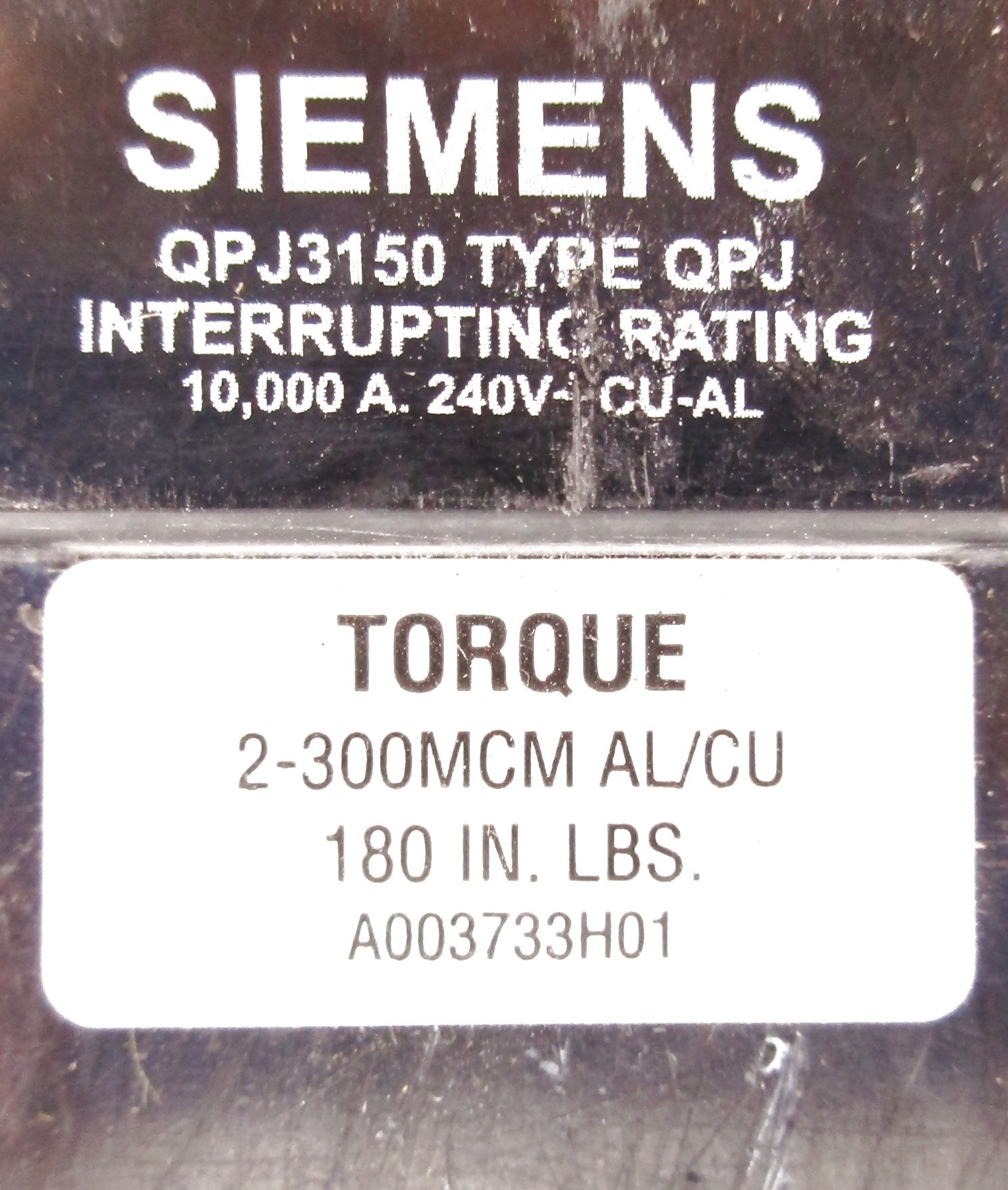 SIEMENS QPJ3150 150A 240V UNMP