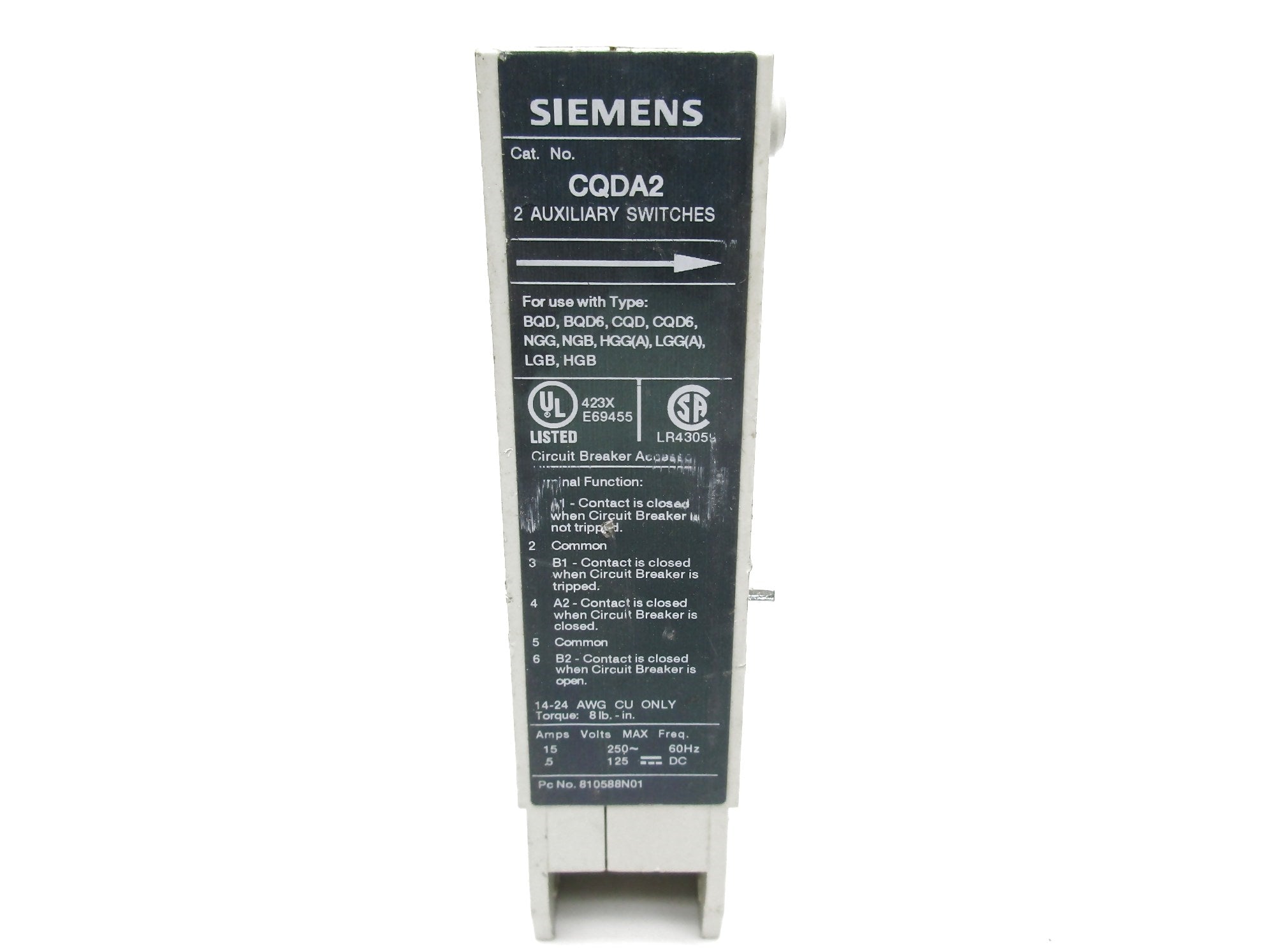 SIEMENS CQDA2 UNMP