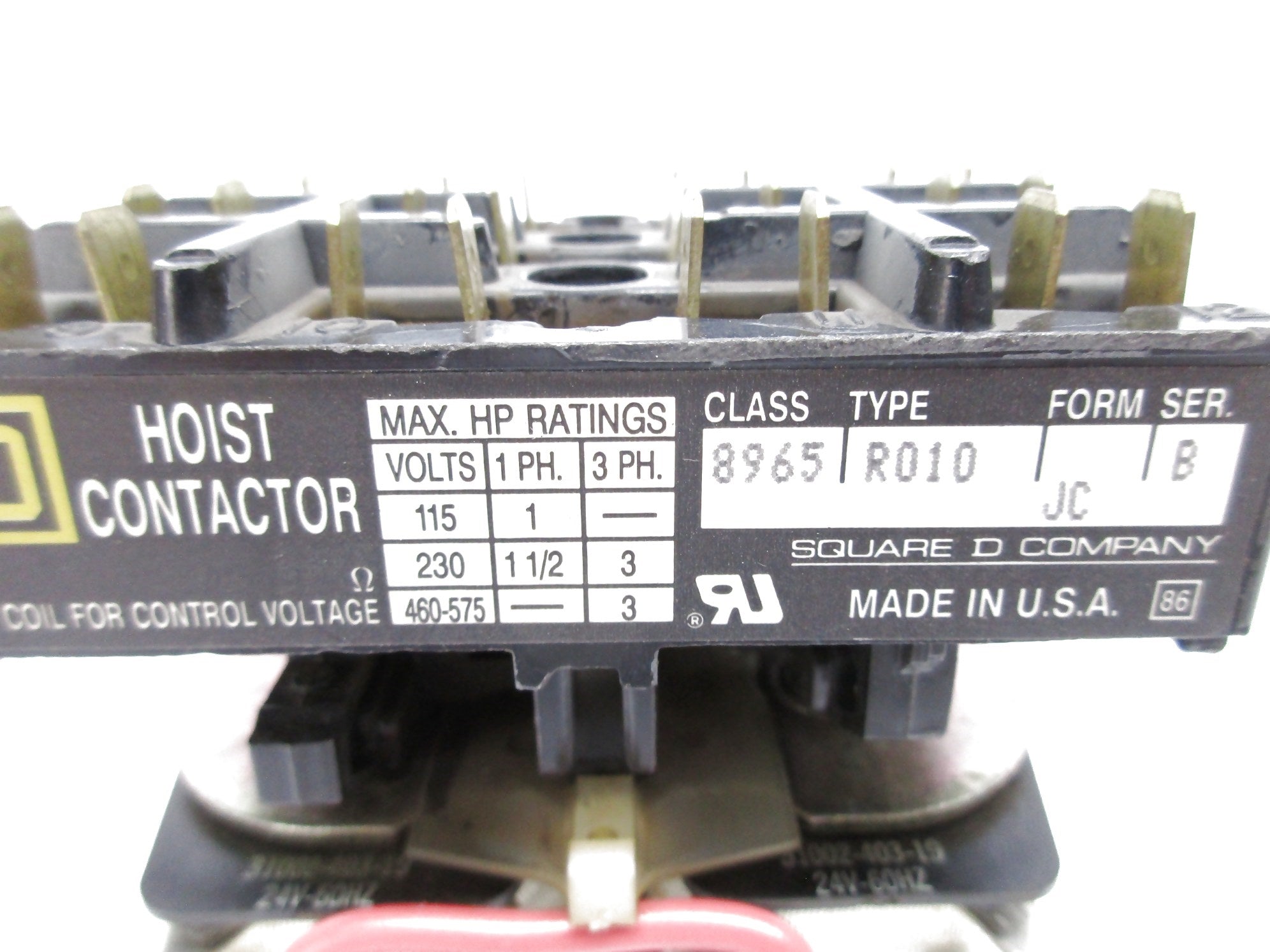 SQUARE D 8965R010 SER. B UNMP