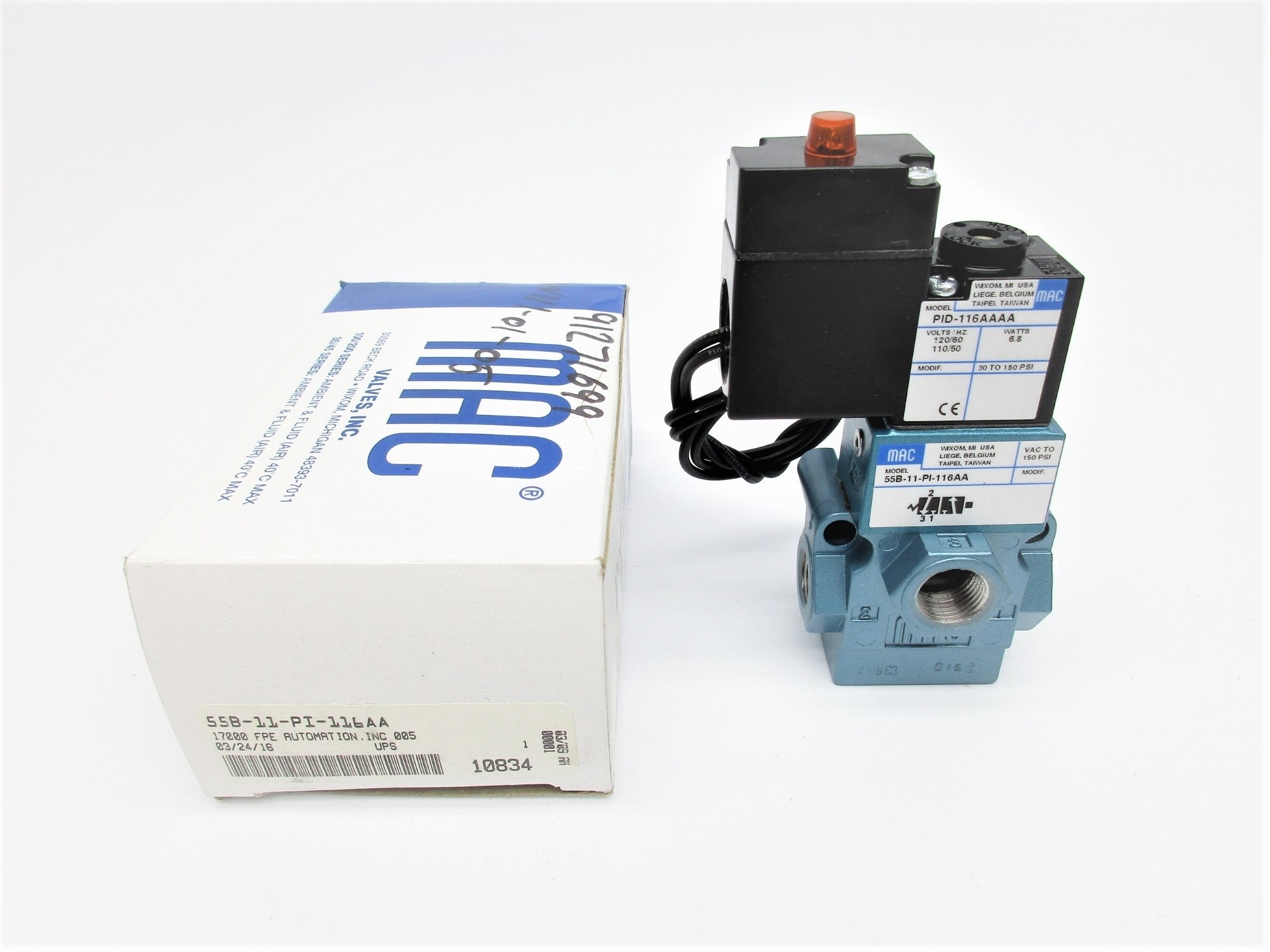 MAC 55B-11-PI-116AA 120/60 110/50 NSMP