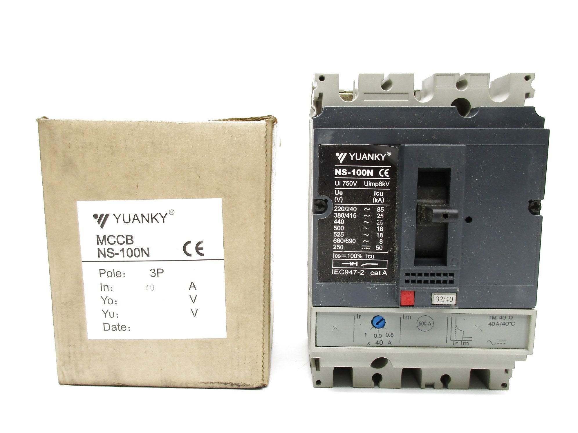 YUANKY NS-100N-40A-3P 40A 220/240V NSMP