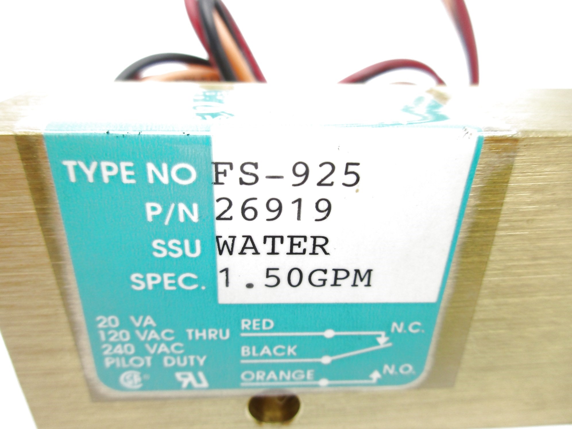 GEMS SENSORS 26919 FS-925 240VAC NSNP