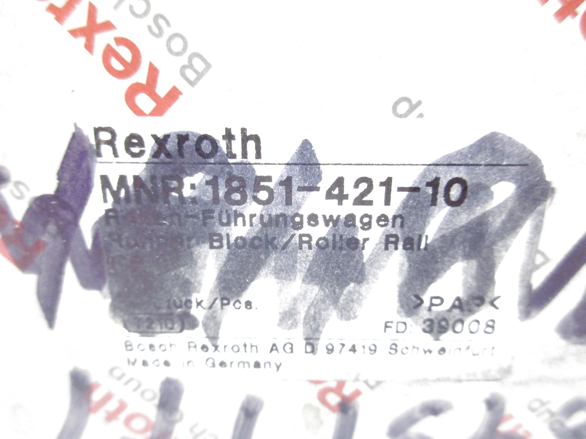 REXROTH 1851-421-10 NSMP