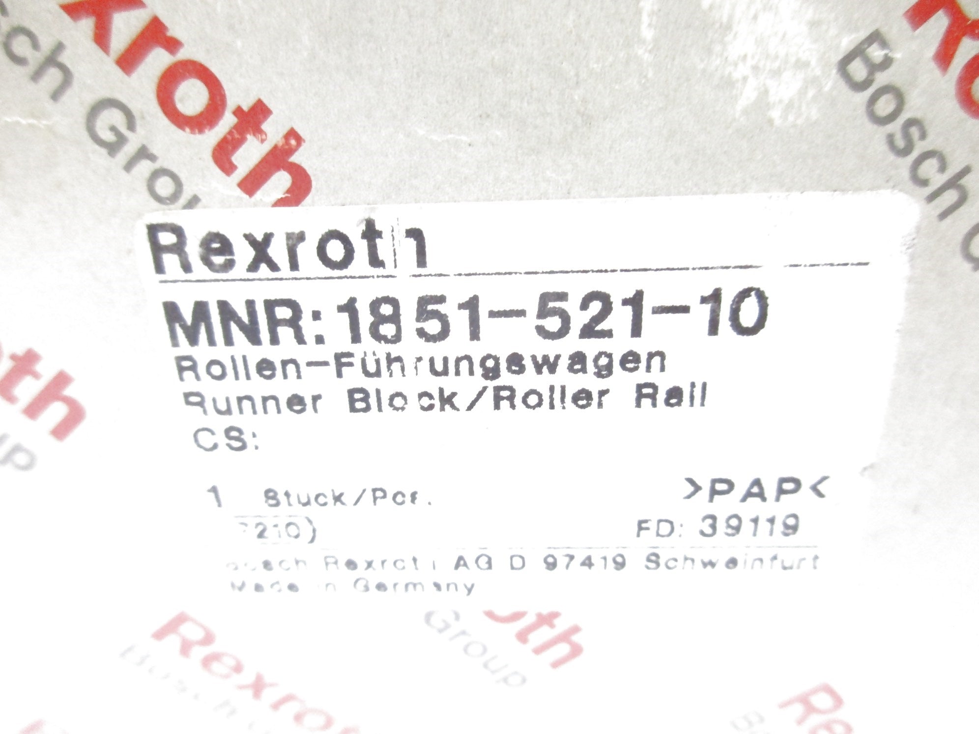 REXROTH 1851-521-10 NSMP