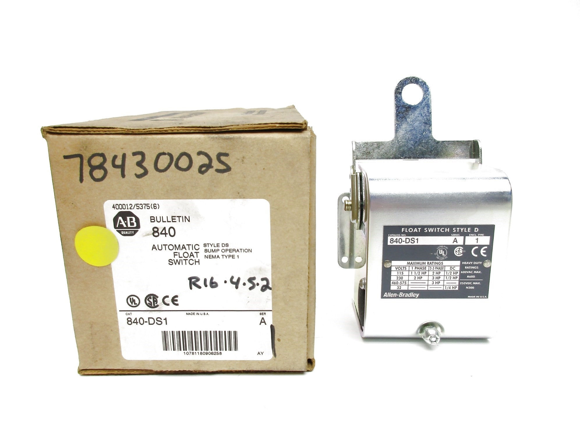 INDUSTRIAL SPARE PART 840-DS1 SER. A (BR/WH) NSMP