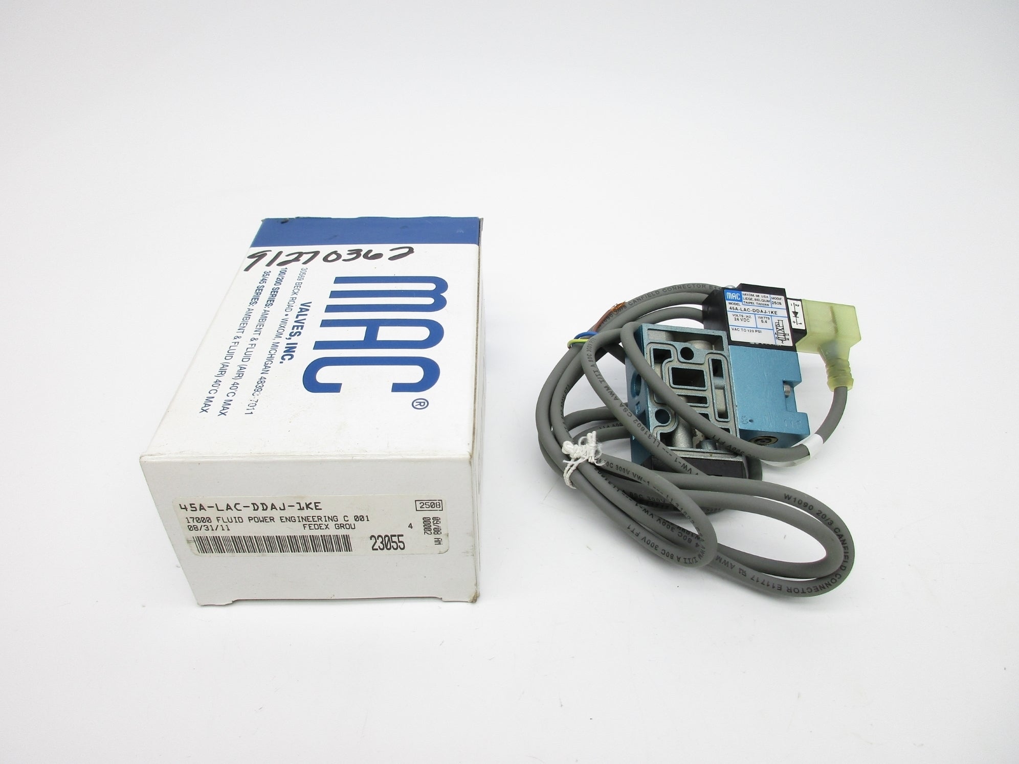 MAC 45A-LAC-DDAJ-1KE 24VDC 120PSI (AS PICTURED) NSMP