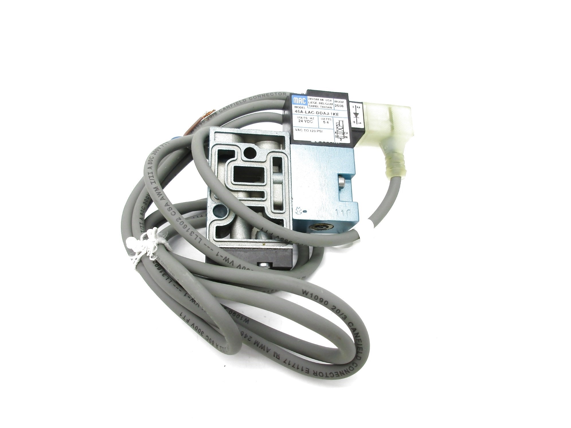 MAC 45A-LAC-DDAJ-1KE 24VDC 120PSI (AS PICTURED) NSMP