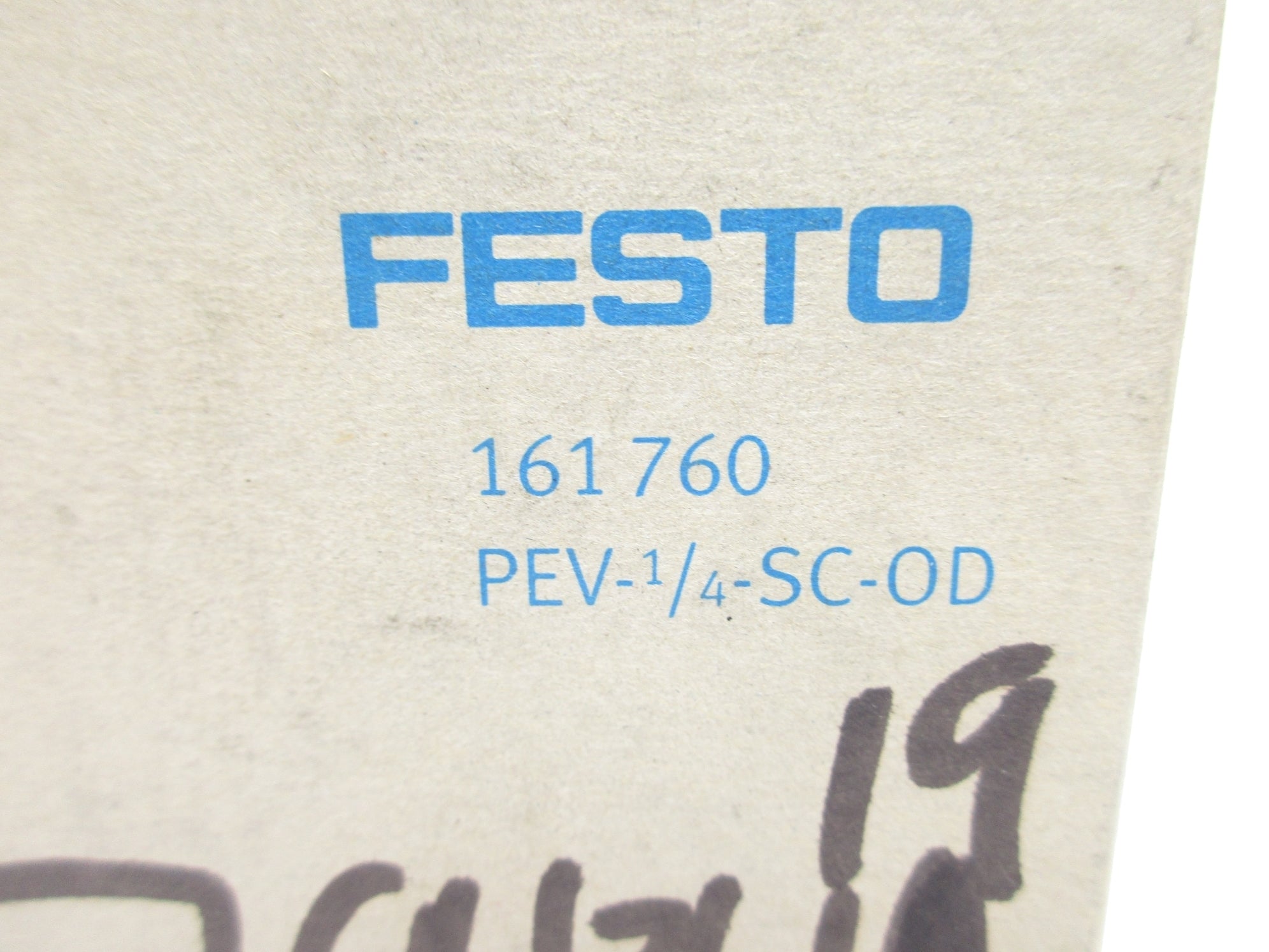 FESTO PEV-1/4-SC-OD 161760 250VAC 15-175PSI NSMP