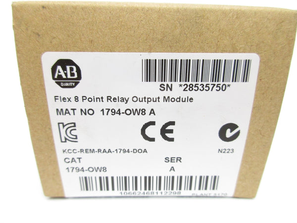 ALLEN BRADLEY 1794-OW8 SER. A DATE: 2013 NSFS