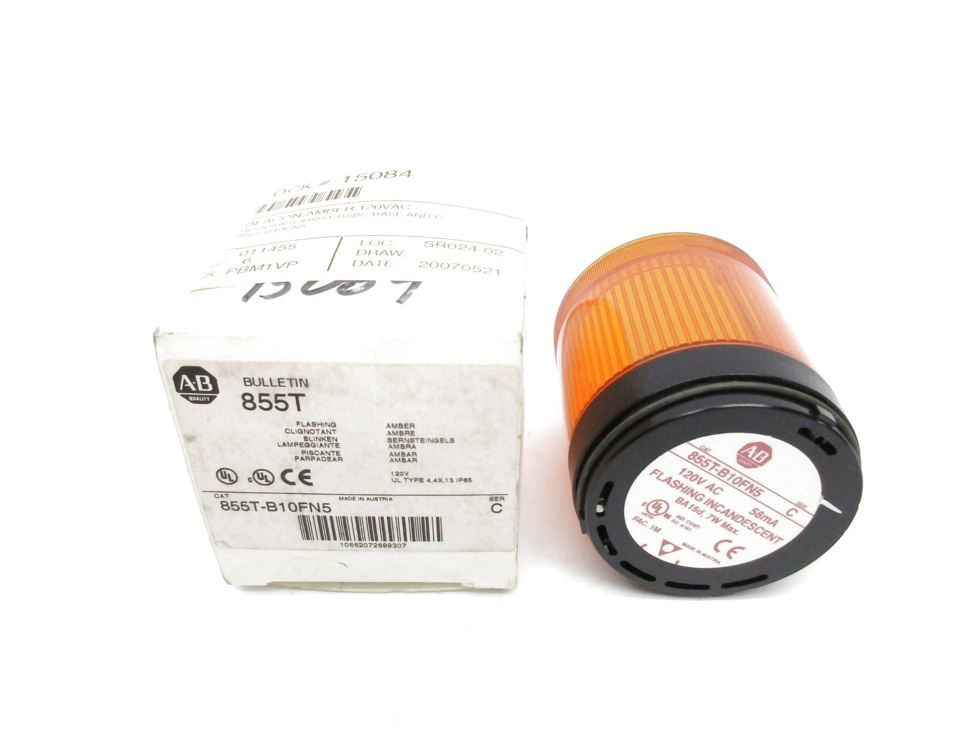 ALLEN BRADLEY 855T-B10FN5 SER. C (WH) NSMP