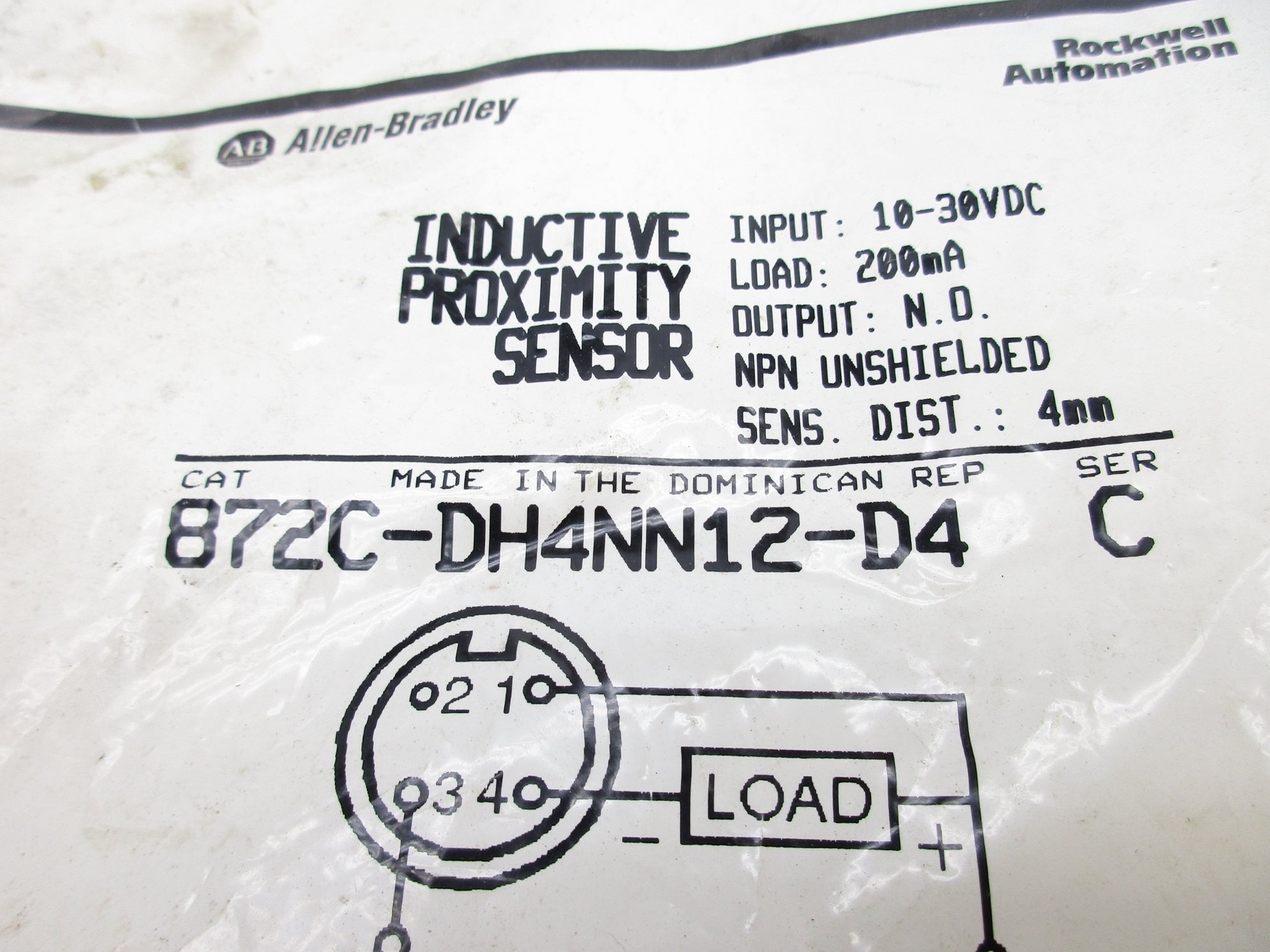 ALLEN BRADLEY 872C-DH4NN12-D4 SER. C NSMP