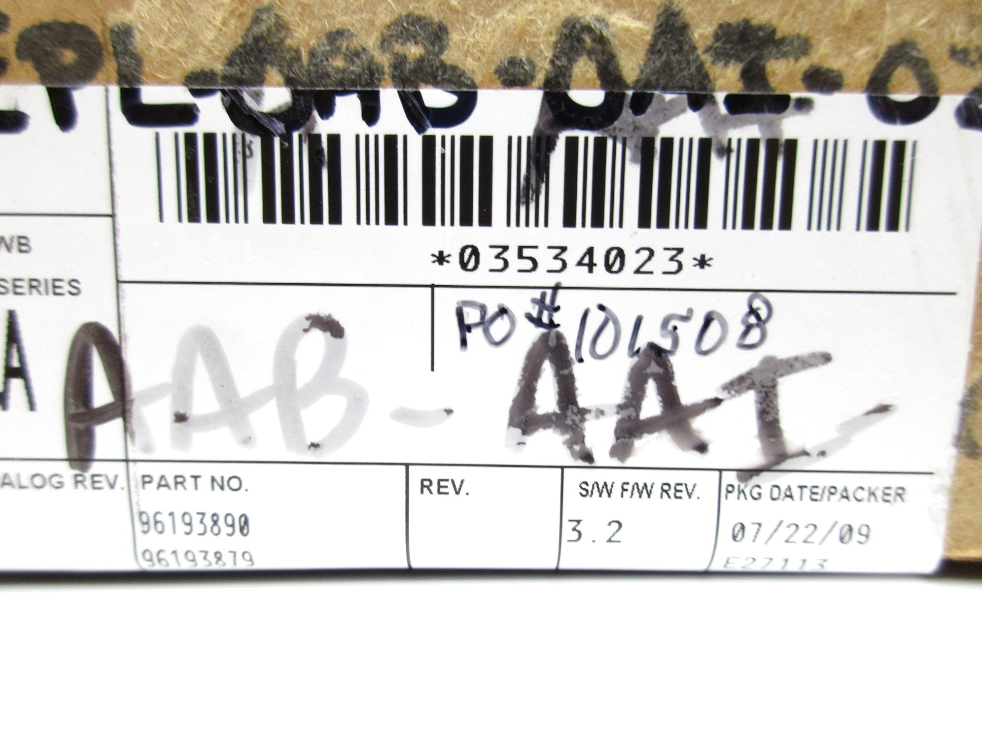 ALLEN BRADLEY 1756-IA16I SER. A F/W 3.2 DATE: 2009 NSFS