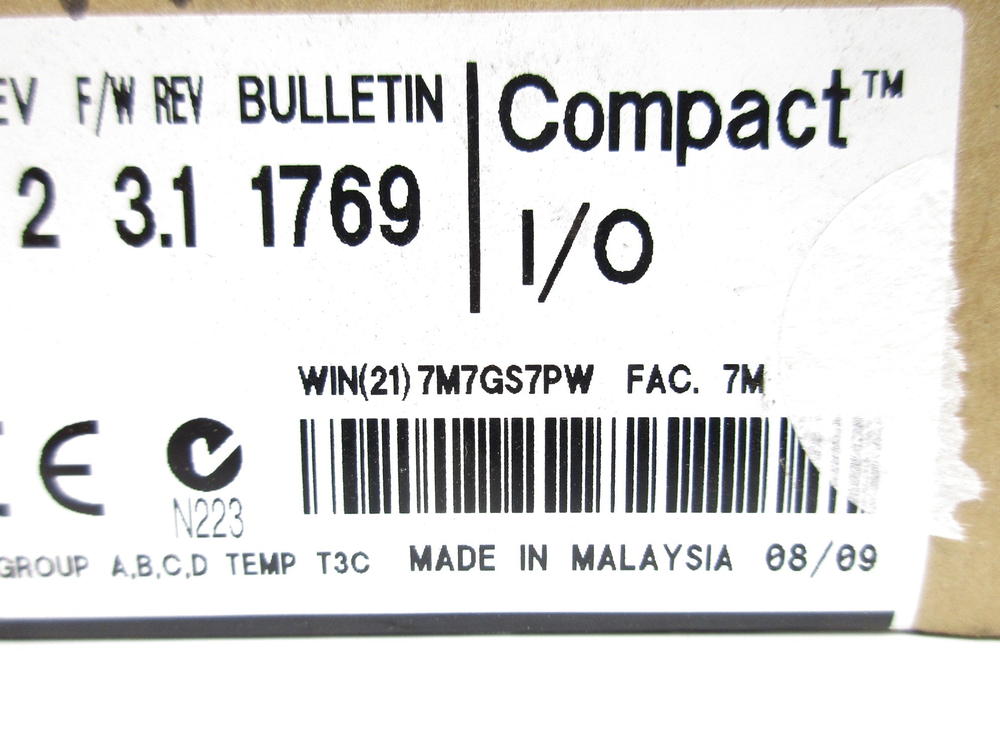 ALLEN BRADLEY 1769-OA16 SER. A F/W 3.1 DATE: 2009 NSFS