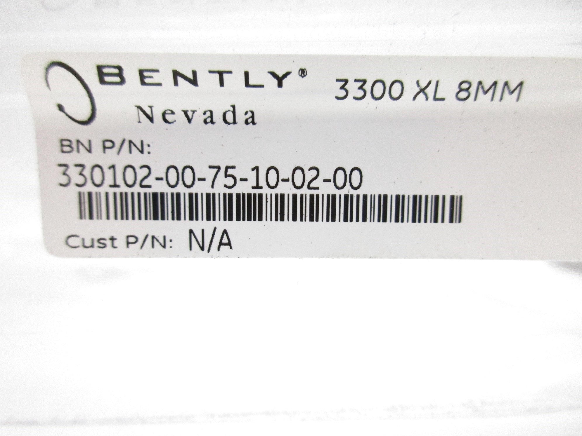 BENTLY NEVADA 330102-00-75-10-02-00 NSMP