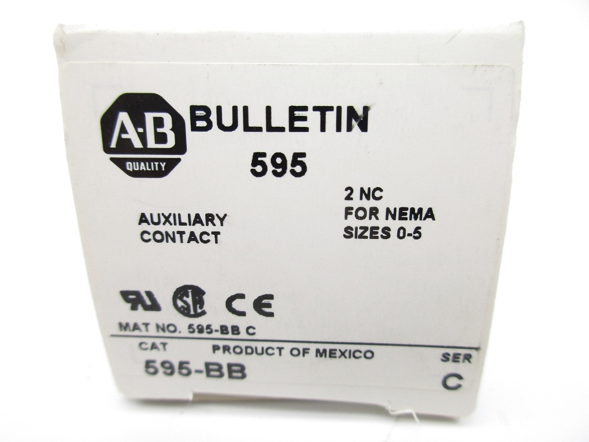 ALLEN BRADLEY 595-BB SER. C (WH) NSMP