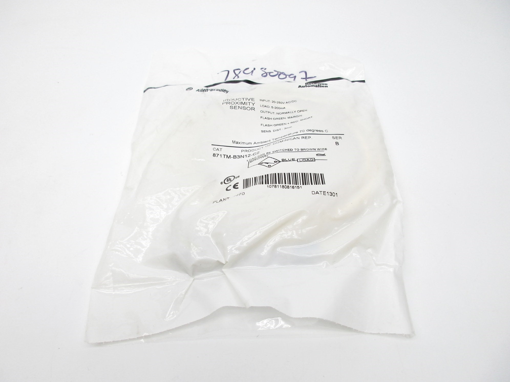 ALLEN BRADLEY 871TM-B3N12-C2 SER. B NSMP