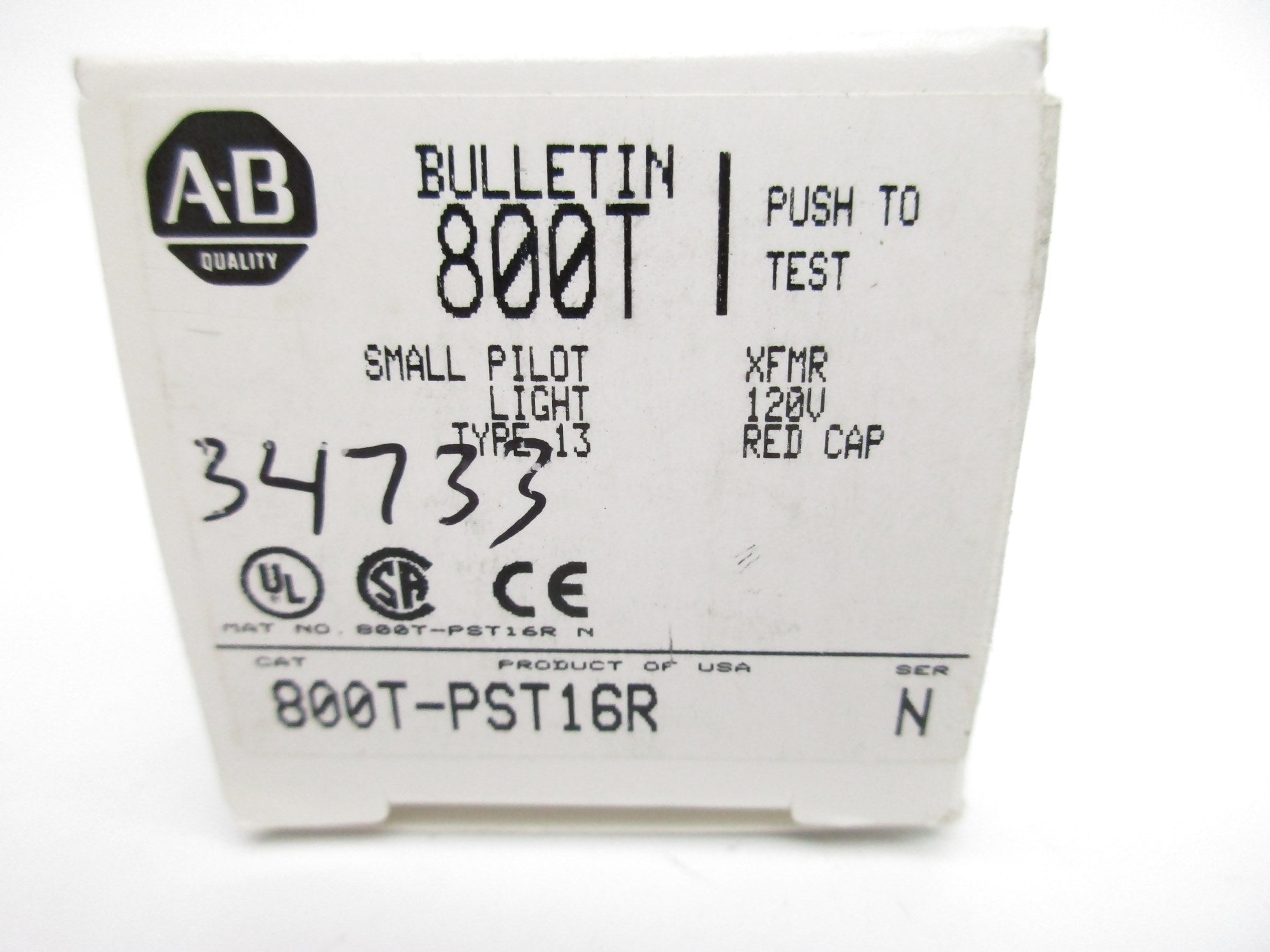 INDUSTRIAL SPARE PART 800T-PST16R SER. N 120V (WH) NSMP