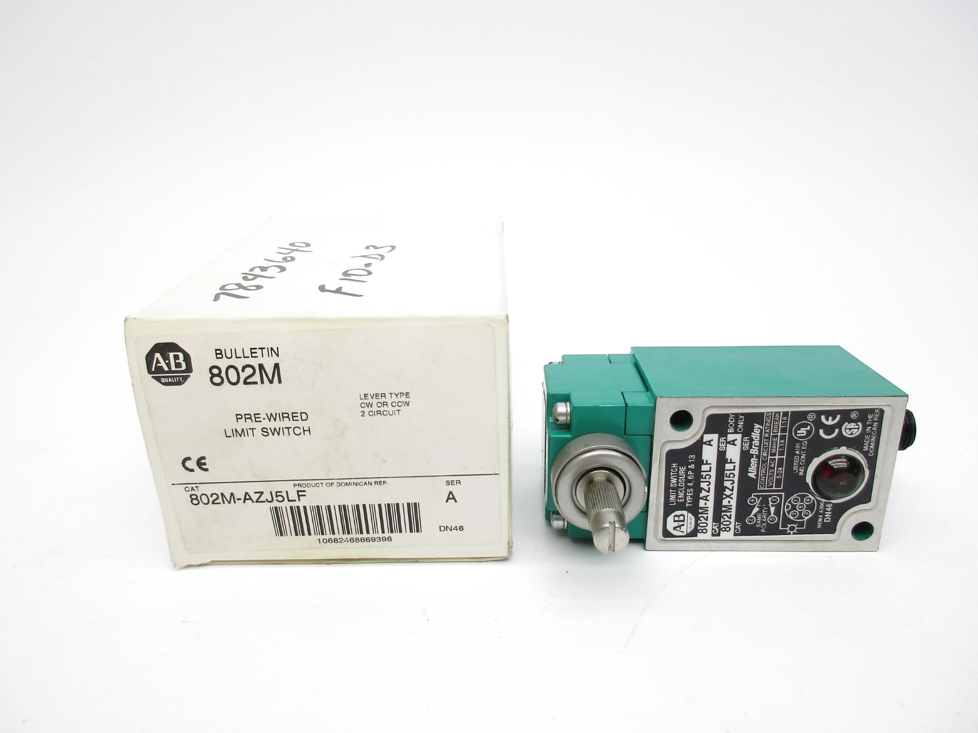 ALLEN BRADLEY 802M-AZJ5LF SER. A (WH) NSMP