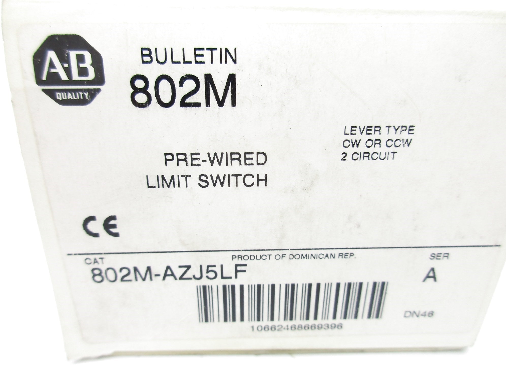 ALLEN BRADLEY 802M-AZJ5LF SER. A (WH) NSMP