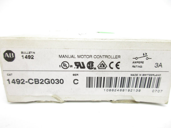 ALLEN BRADLEY 1492-CB2G030 SER. C 3A 277V (WH) NSMP