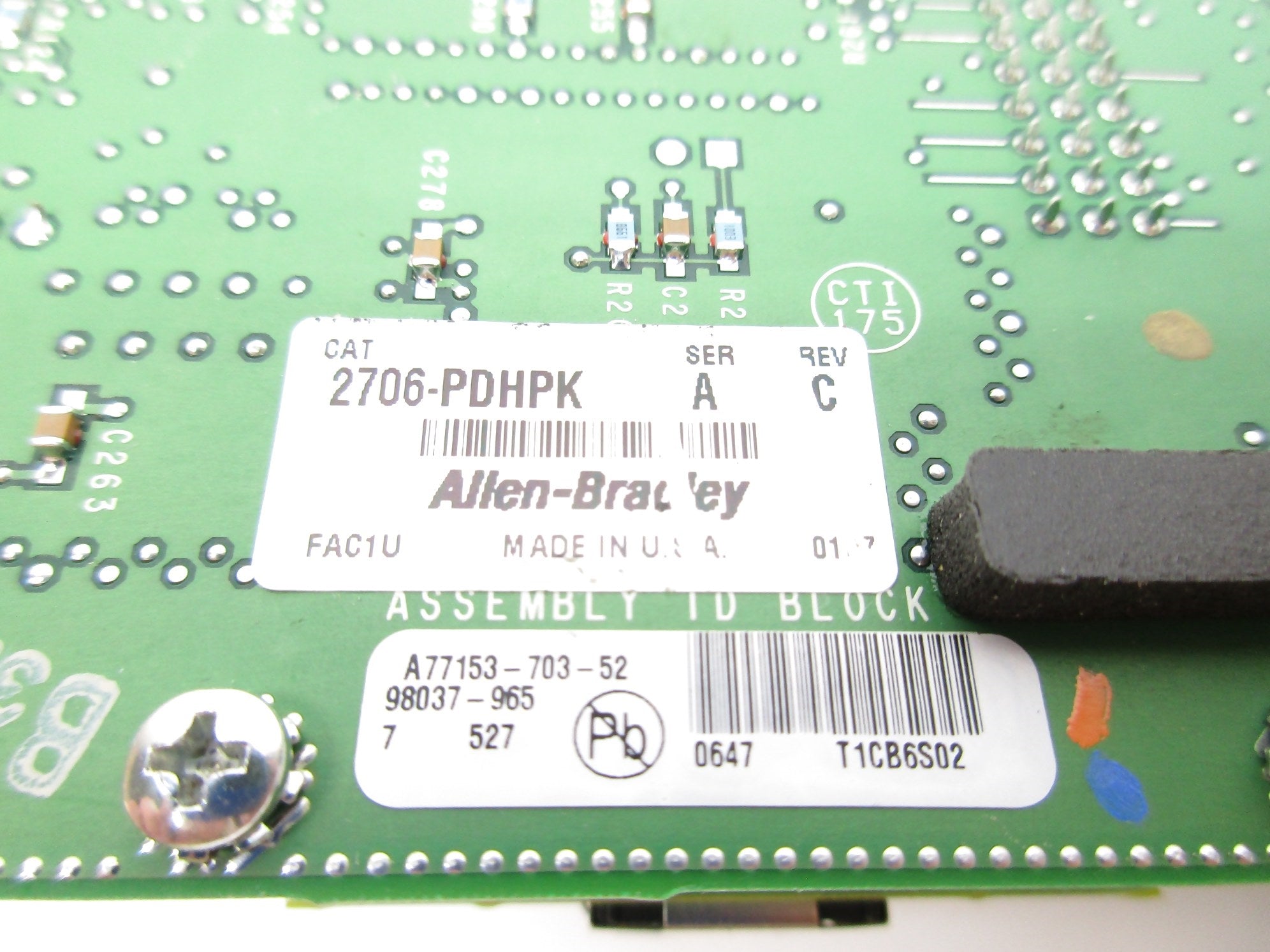 INDUSTRIAL SPARE PART 2706-PDHPK SER. A NSNP